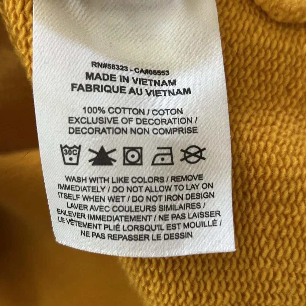 Jordan Sweatshirt Mens XL Yellow Air‎ Jordan Oversized Crewneck Pullover Vintage